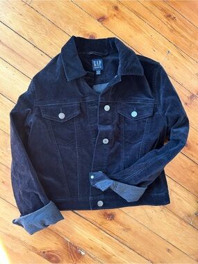 Gap Denim - Icon Jacket Velvet True Black small